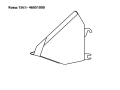 Ковш 1,1 м3 навесной с зубьями.  Навесное оборудование для погрузчика